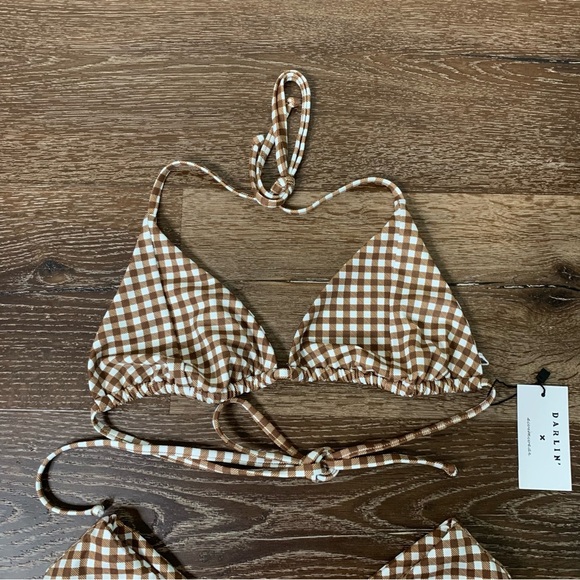 Darlin X Swimwear Womens Telluride Viv Top/ Ace Bottom Bikini Swimsuit M NWT - Picture 6 of 12